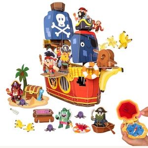 Playper BANANA-RAMA PIRATE SHIP: PLUCKY PIRATES BUILDABLE PLAYSET